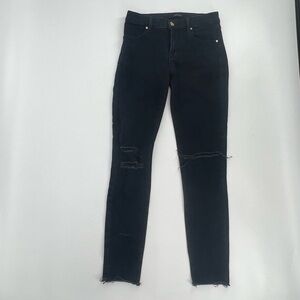 J Brand Cropped Skinny Distressed Frayed Hem Jeans Size 25 Women’s